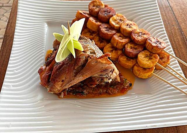 Brochettes & plantains